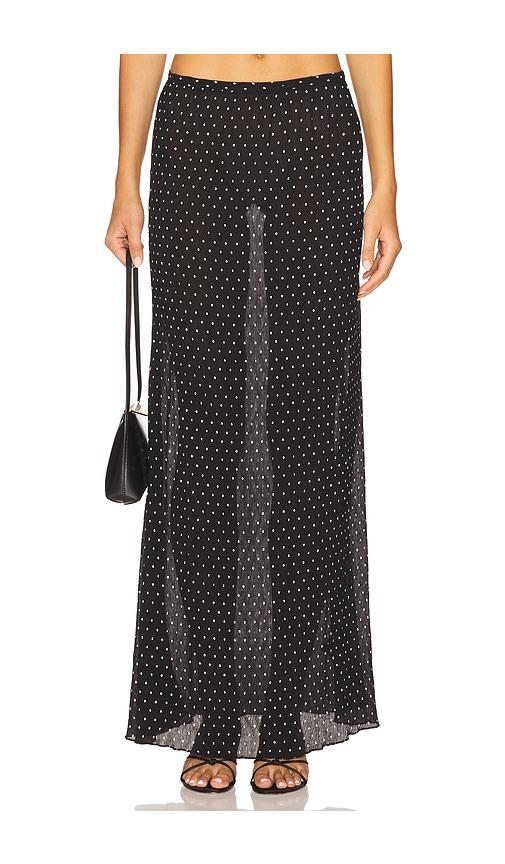 LIONESS Ford Maxi Skirt in Black by LIONESS