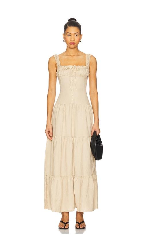 LIONESS Heart Shaped Maxi in Beige by LIONESS
