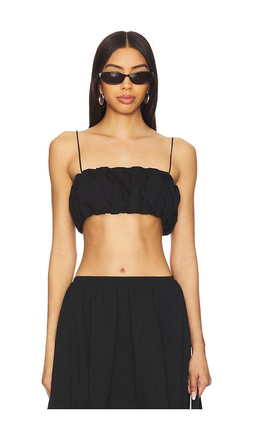 LIONESS Intuition Bubble Top in Black by LIONESS