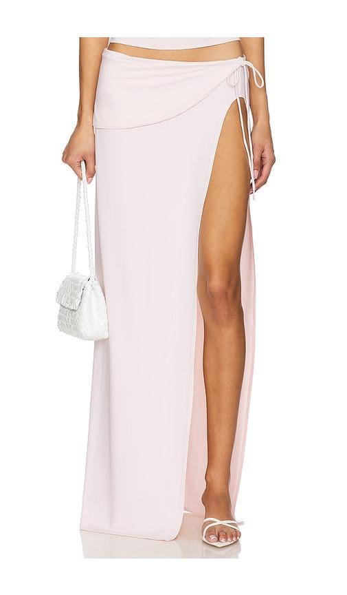 LIONESS Juliette Maxi Skirt in Blush by LIONESS