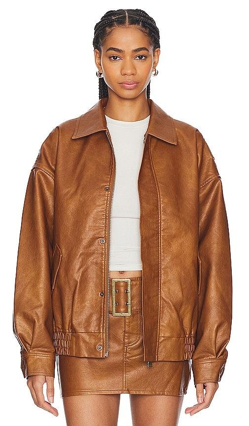 LIONESS Kenny Bomber in Tan by LIONESS