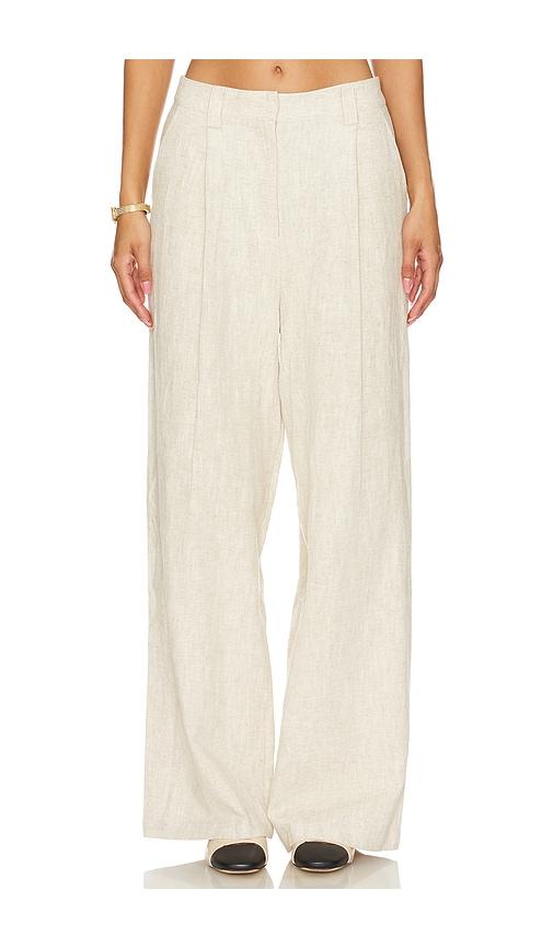 LIONESS La Quinta Pants in Beige by LIONESS