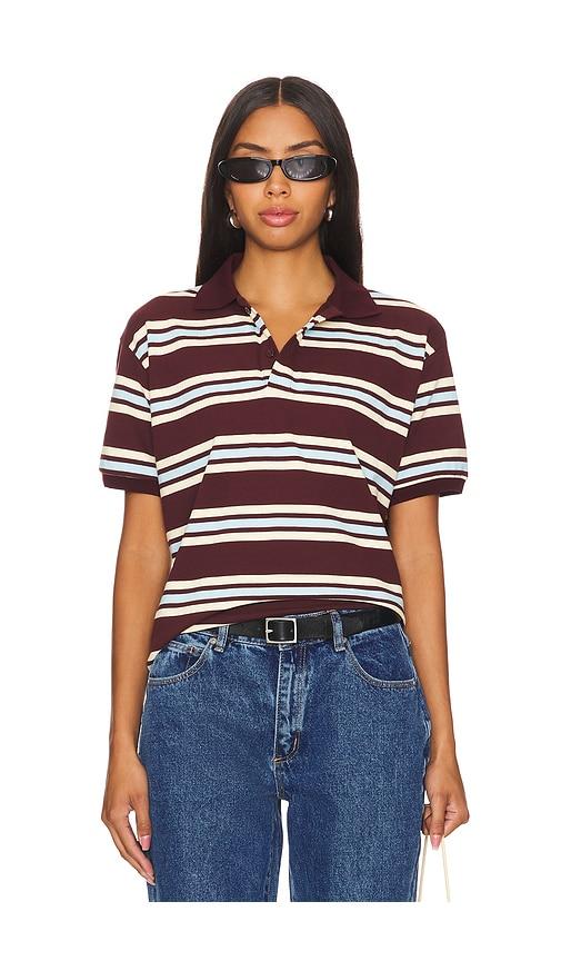 LIONESS Leisure Polo in Brown by LIONESS