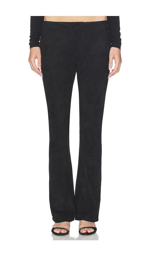 LIONESS Low Waisted Slim Pant in Black by LIONESS LIONESS Low Waisted Slim Pant in Black by LIONESS