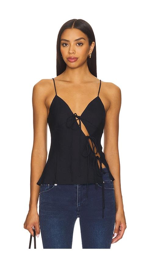LIONESS Mariah Cami in Navy by LIONESS