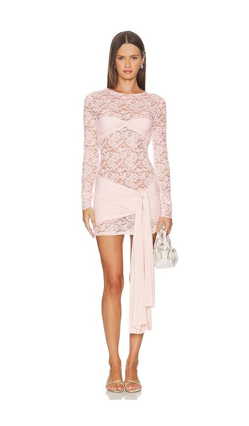 LIONESS Midnight Mini Dress in Blush by LIONESS