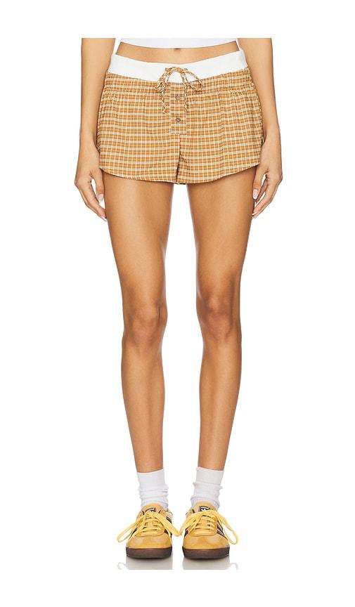 LIONESS Nirvana Short in Mustard by LIONESS