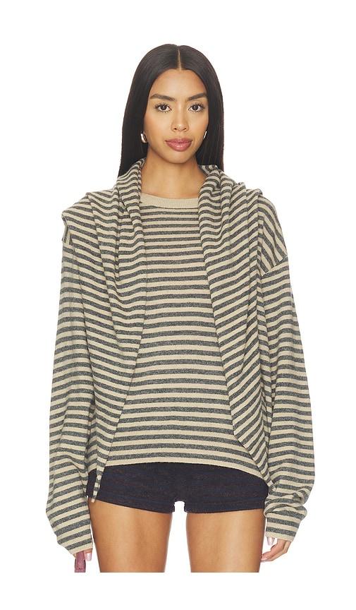 LIONESS Olsen Knit in Tan,Grey by LIONESS