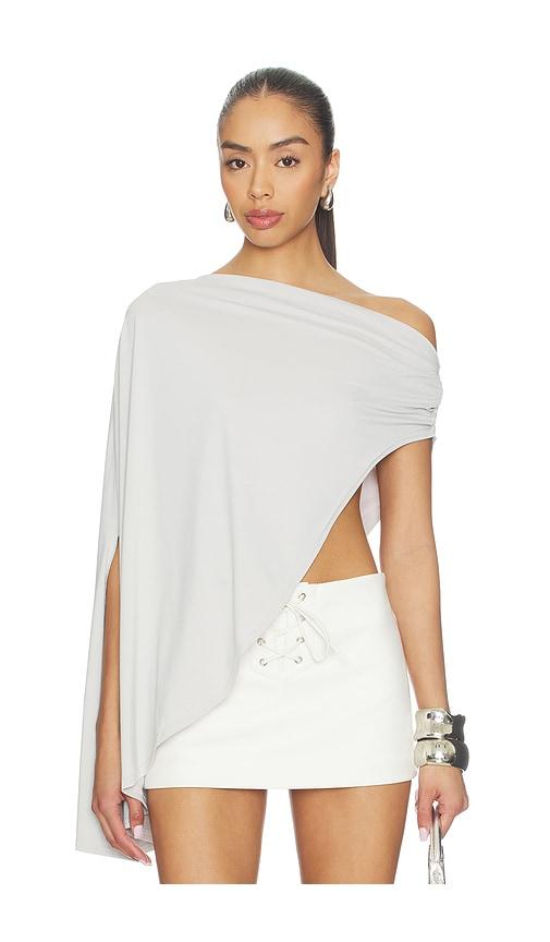 LIONESS Reborn Poncho in Light Grey by LIONESS