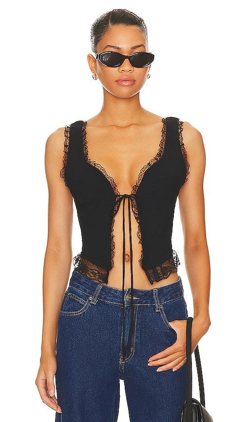 LIONESS Resurgence Cami in Black by LIONESS