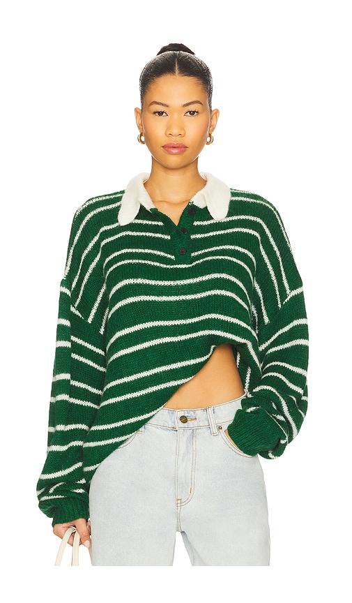 LIONESS Rising Sun Jersey in Green by LIONESS