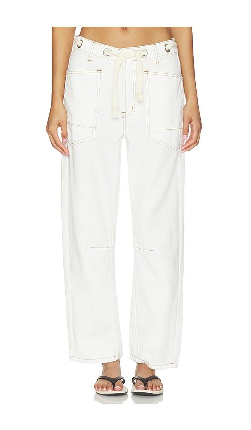 LIONESS Rush Hour Jeans in White by LIONESS