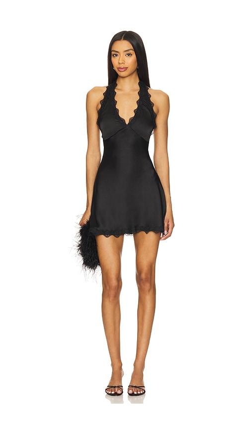 LIONESS Stars Align Mini Dress in Black by LIONESS