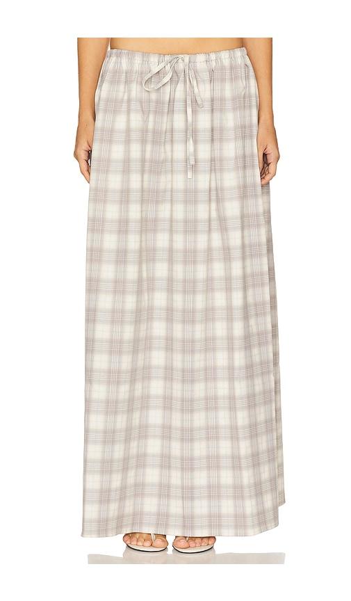 LIONESS Sweet Escape Maxi Skirt in Grey by LIONESS