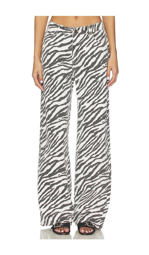 LIONESS Top Model Jeans in Black & White by LIONESS