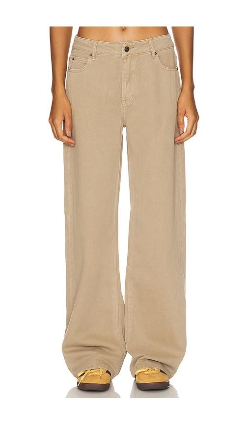 LIONESS Top Model Wide Leg in Beige by LIONESS