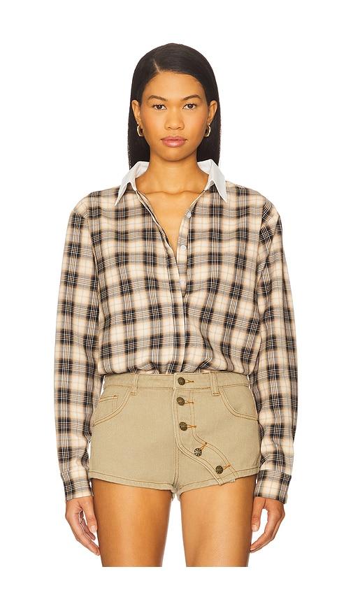LIONESS Vacanza Shirt in Chocolate by LIONESS