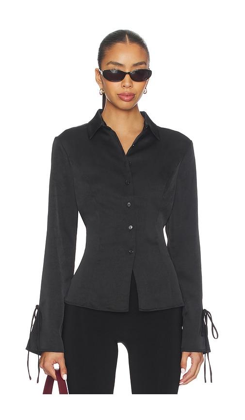 LIONESS West End Girl Top in Black by LIONESS