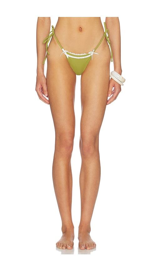 LIONESS x REVOLVE Azuri Bikini Bottom in Olive by LIONESS