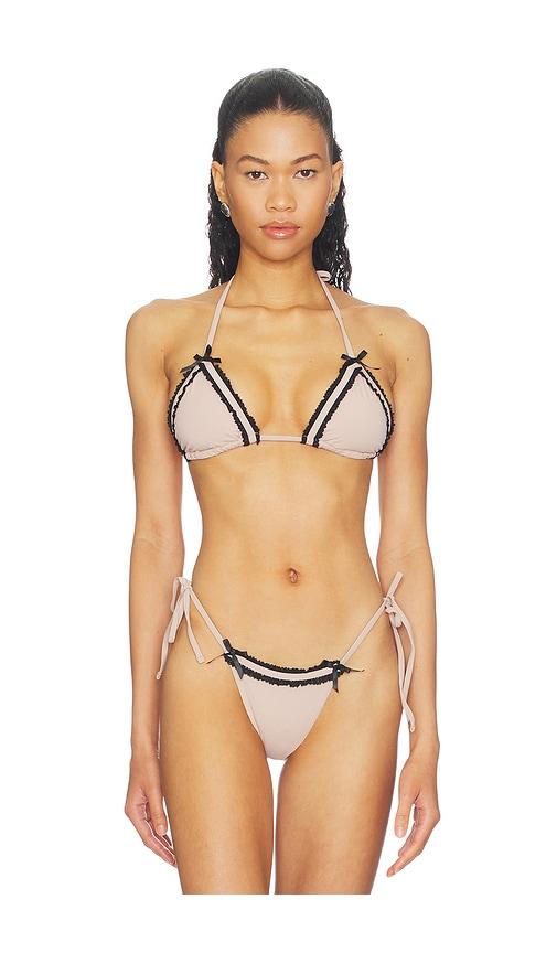 LIONESS x REVOLVE Azuri Bikini Top in Tan by LIONESS