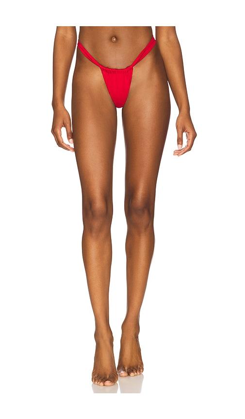 LIONESS x REVOLVE Paradiso Bikini Bottom in Red by LIONESS