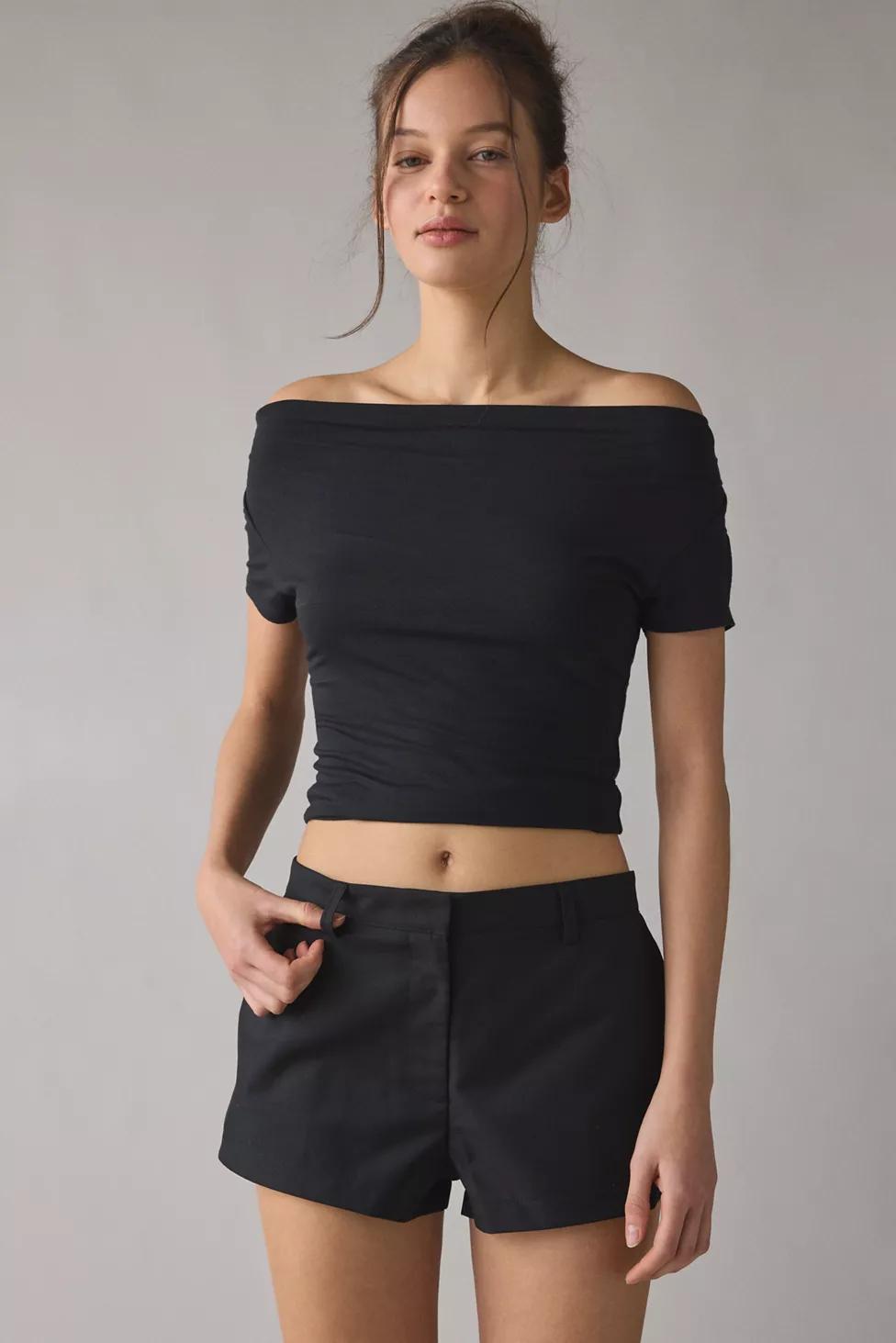 Lioness Leo Tailored Low-Rise Micro Shorts by LIONESS