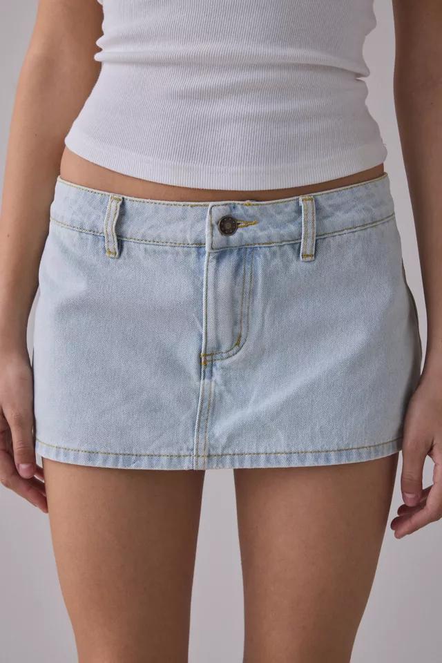 Lioness Rhode Denim Low-Rise Mini Skort by LIONESS