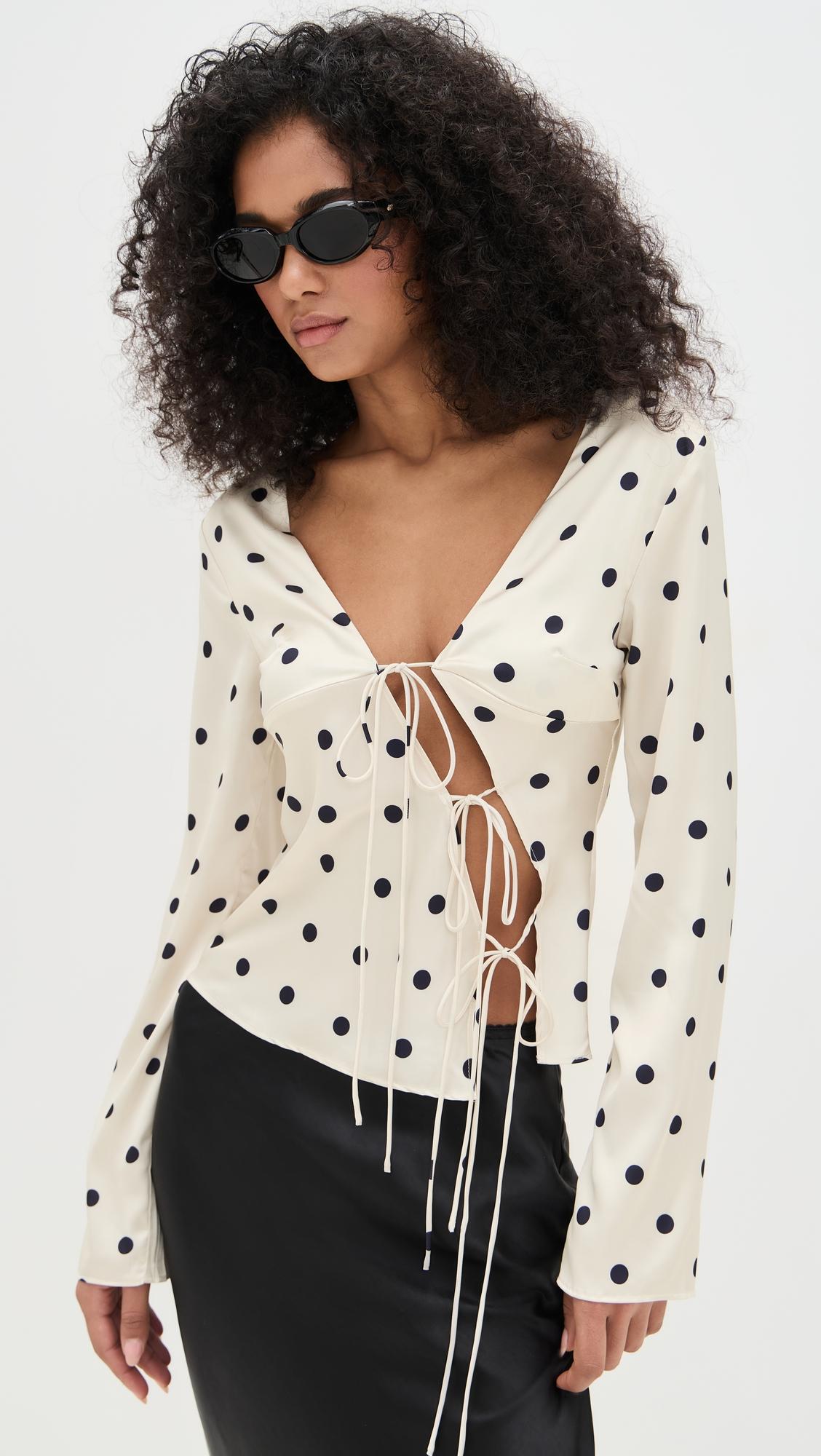 Mariah Long Sleeve Blouse by LIONESS