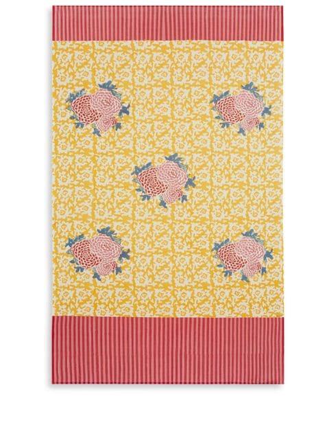 Arabesque Corolla floral-print beach towel by LISA CORTI