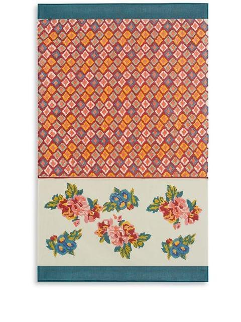 Lisa Bouquet graphic-print beach towel by LISA CORTI