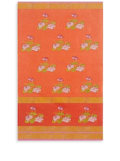 Tea Flower floral-print sarong by LISA CORTI