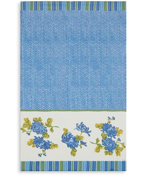 Vienna floral-print beach towel by LISA CORTI