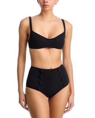 Balconette & High Waist Bikini Set by LISA MARIE FERNANDEZ