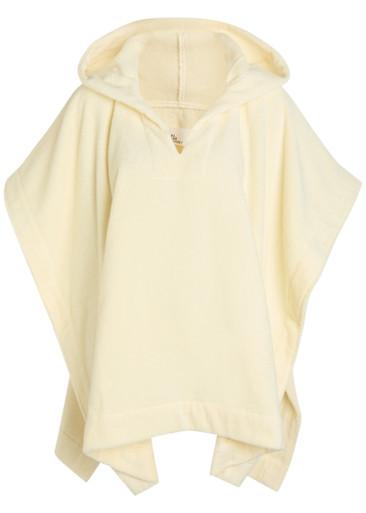 Hooded terry beach poncho by LISA MARIE FERNANDEZ