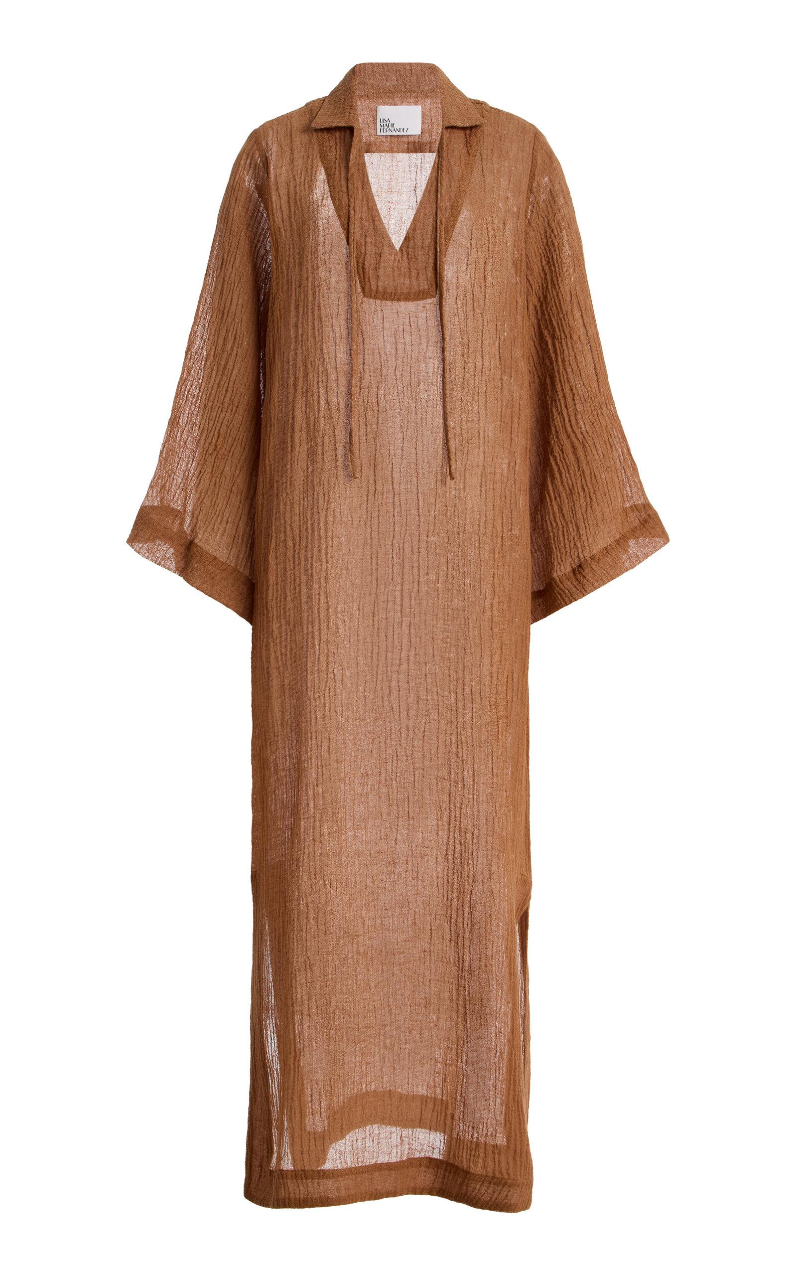 Lisa Marie Fernandez Linen-Blend Gauze Tunic Caftan - Moda Operandi by LISA MARIE FERNANDEZ