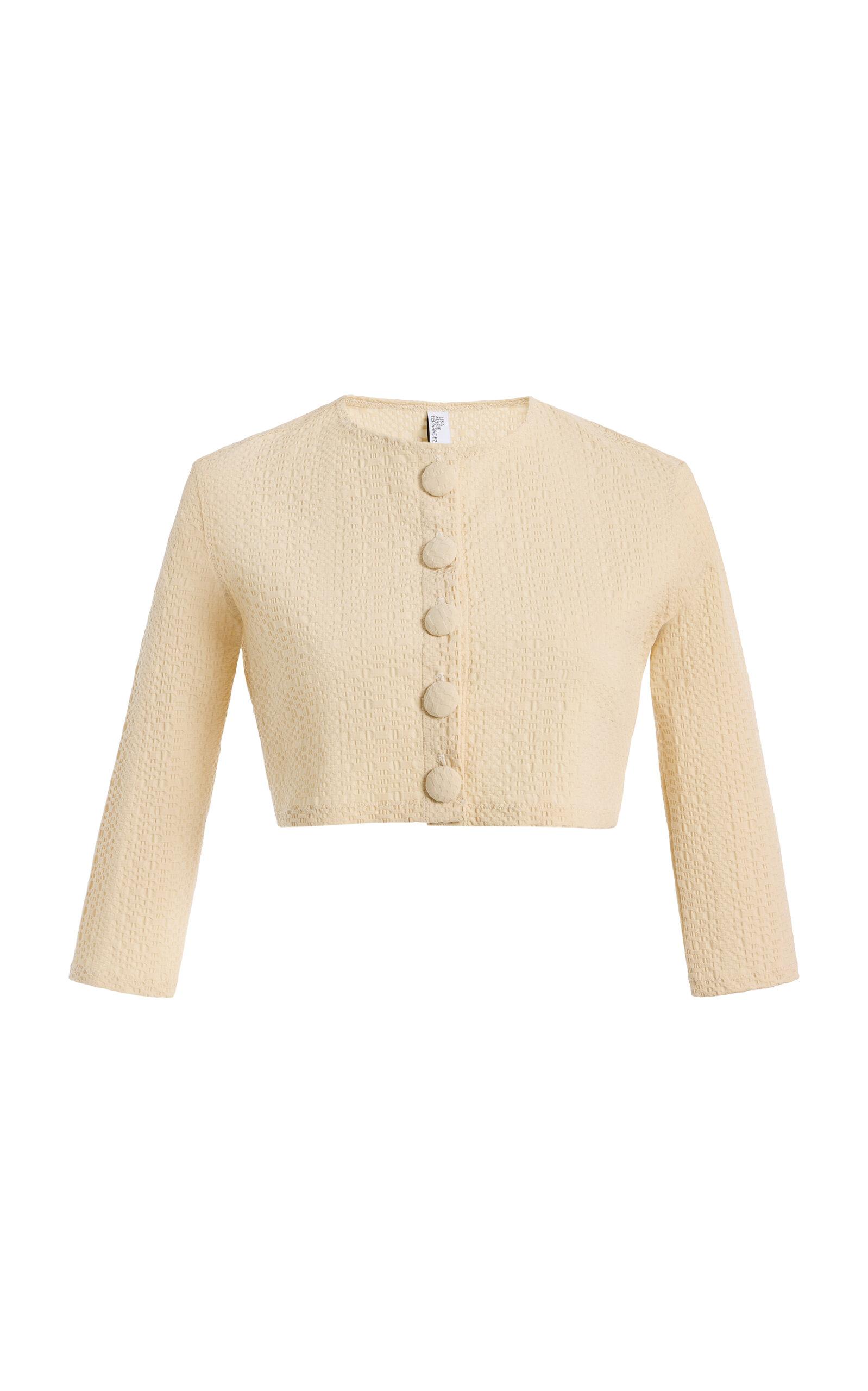 Lisa Marie Fernandez Seersucker Cardigan - Moda Operandi by LISA MARIE FERNANDEZ