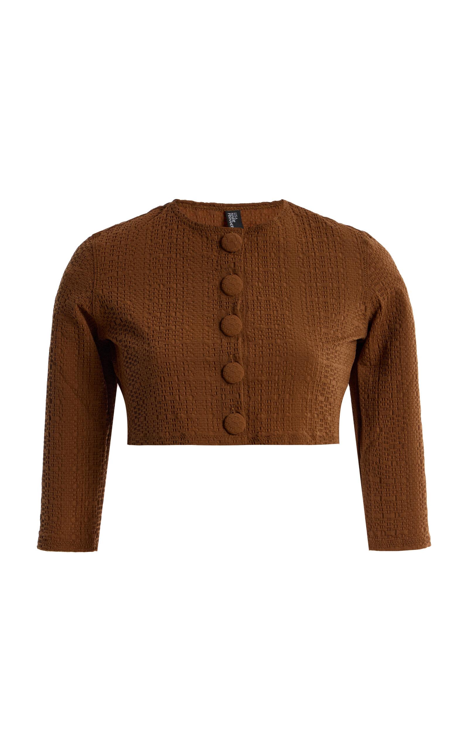 Lisa Marie Fernandez Seersucker Cardigan - Moda Operandi by LISA MARIE FERNANDEZ