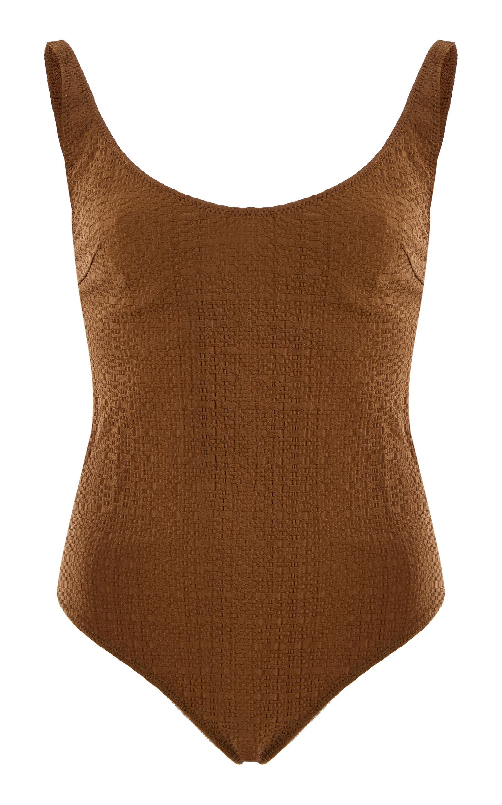 Lisaarie Fernandezarilyn Seersucker One-Piece Swimsuit -oda Operandi by LISA MARIE FERNANDEZ