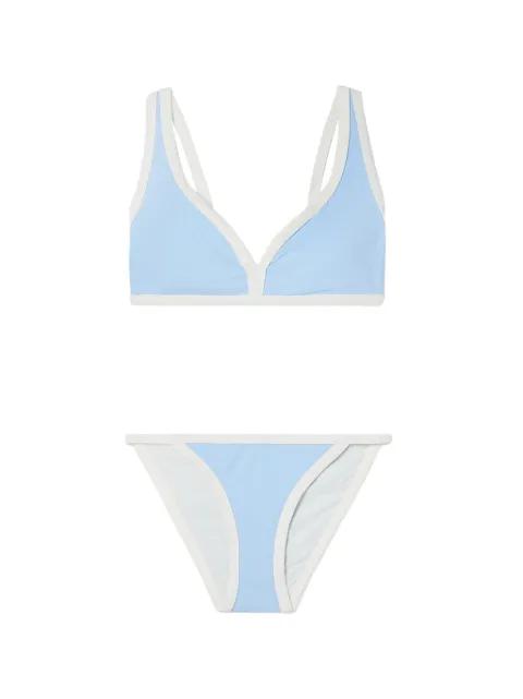 Maria low-waist piped bikini by LISA MARIE FERNANDEZ
