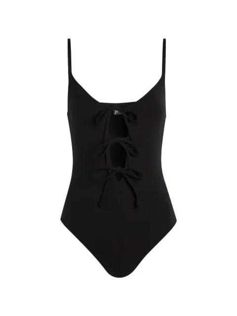 The Three Tie Maillot swimsuit by LISA MARIE FERNANDEZ