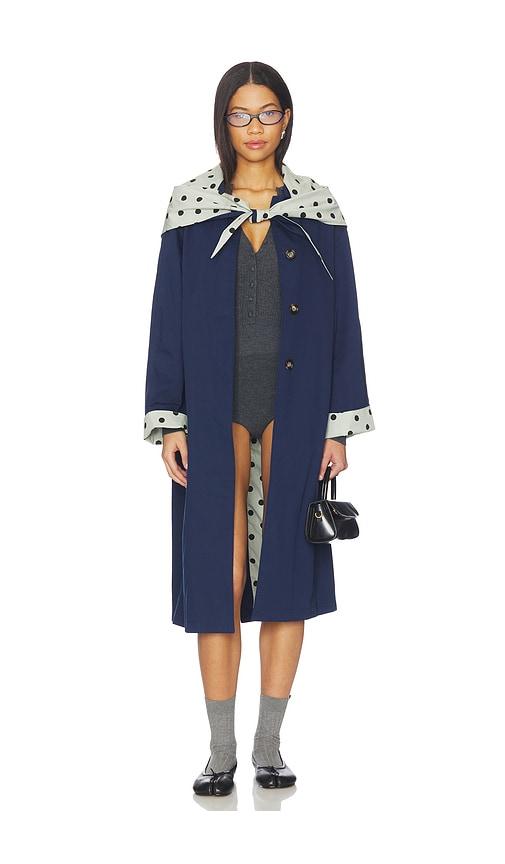 Lisa Says Gah Olson Trench in Navy by LISA SAYS GAH
