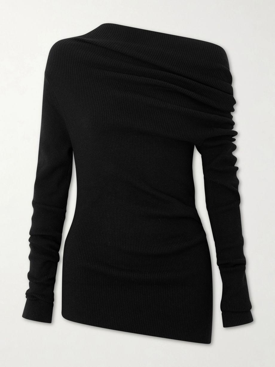 Agie ribbed cotton and cashmere-blend sweater by LISA YANG