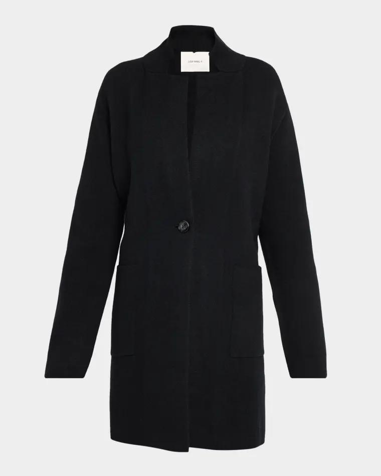 Anni Collared Cashmere Cardigan by LISA YANG