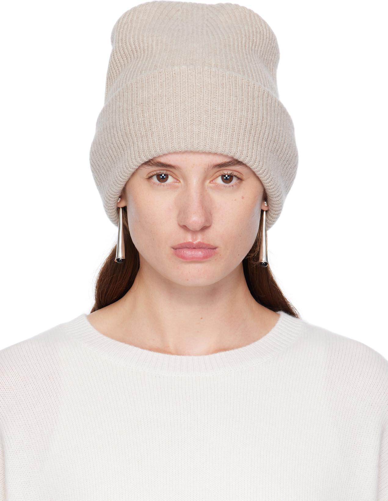 Beige 'The Stockholm' Beanie by LISA YANG