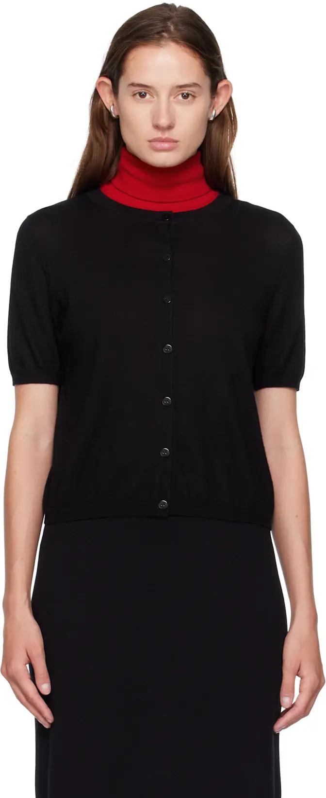 Black Cashmere Cardigan by LISA YANG
