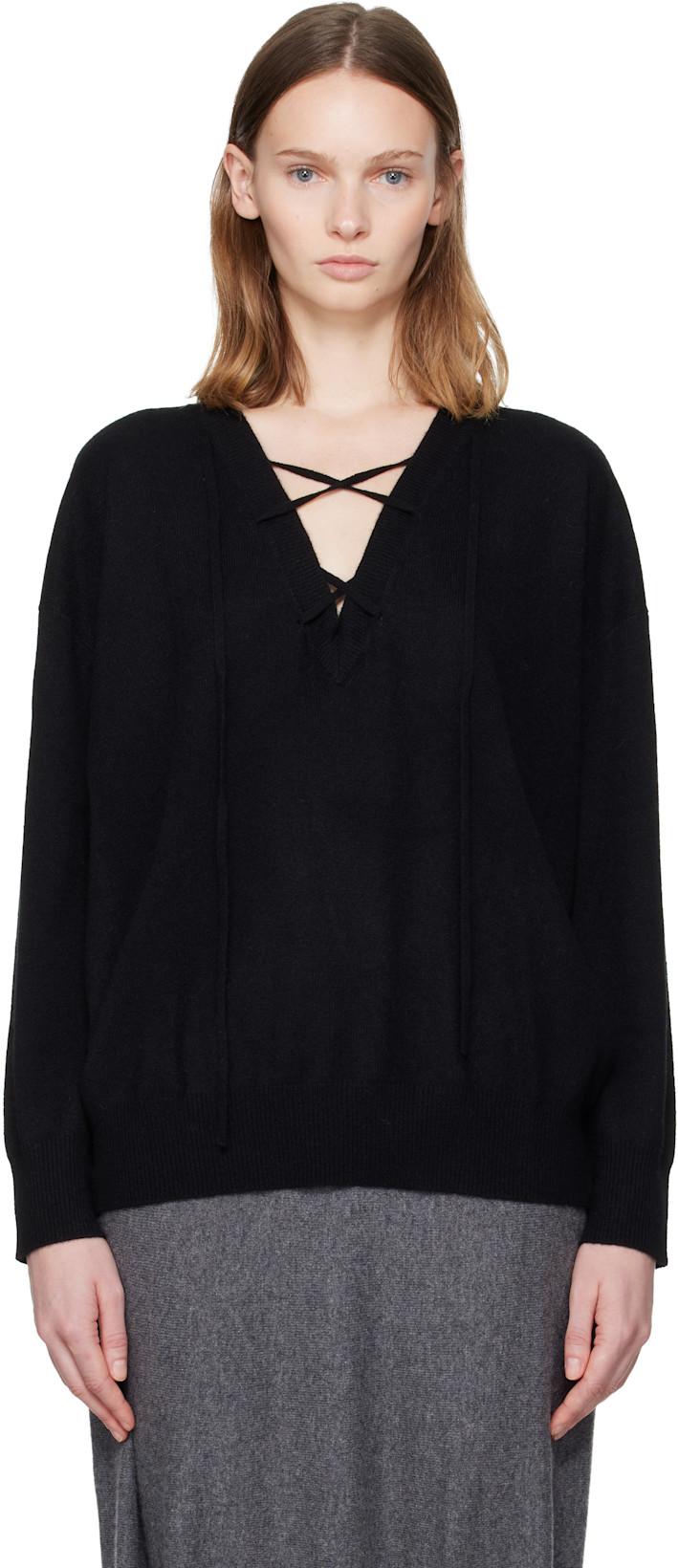 Black Erna Sweater by LISA YANG
