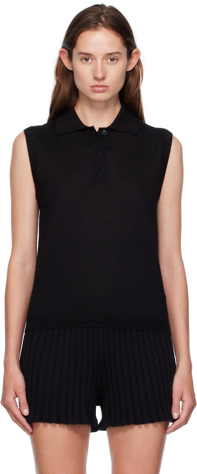 Black Lise Polo by LISA YANG