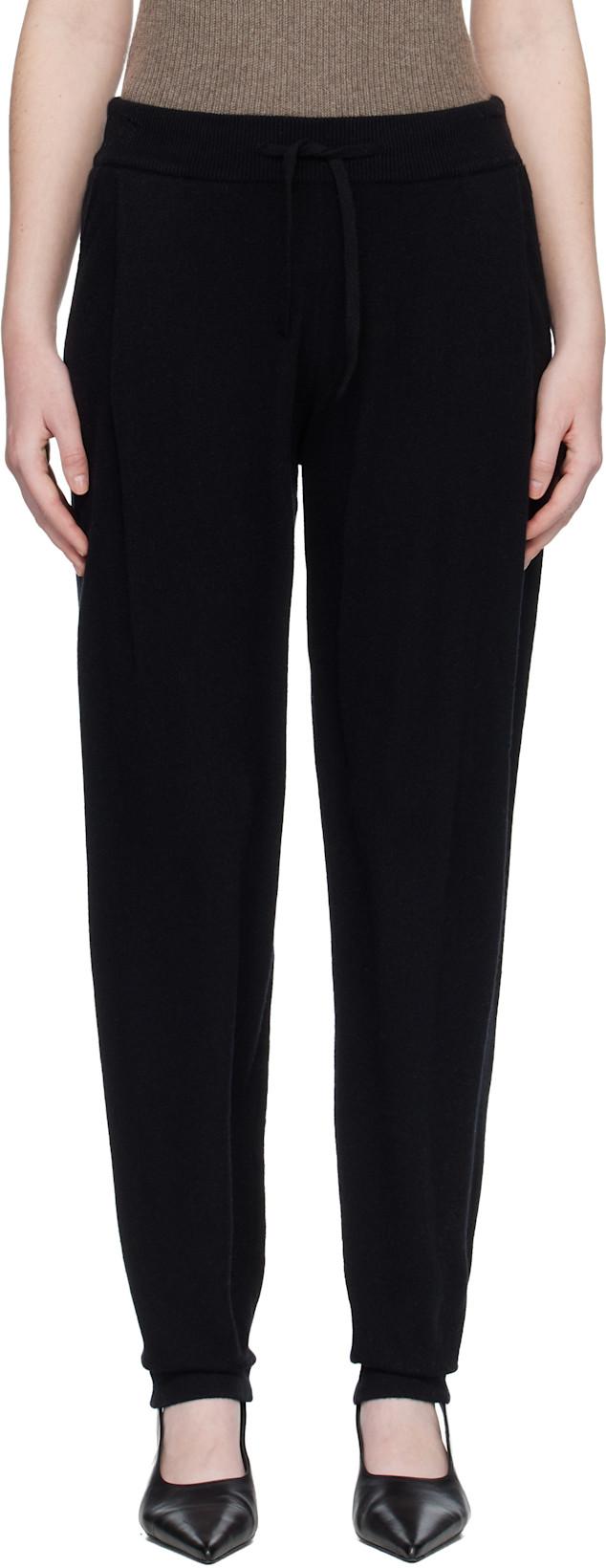 Black 'The Jo' Lounge Pants by LISA YANG