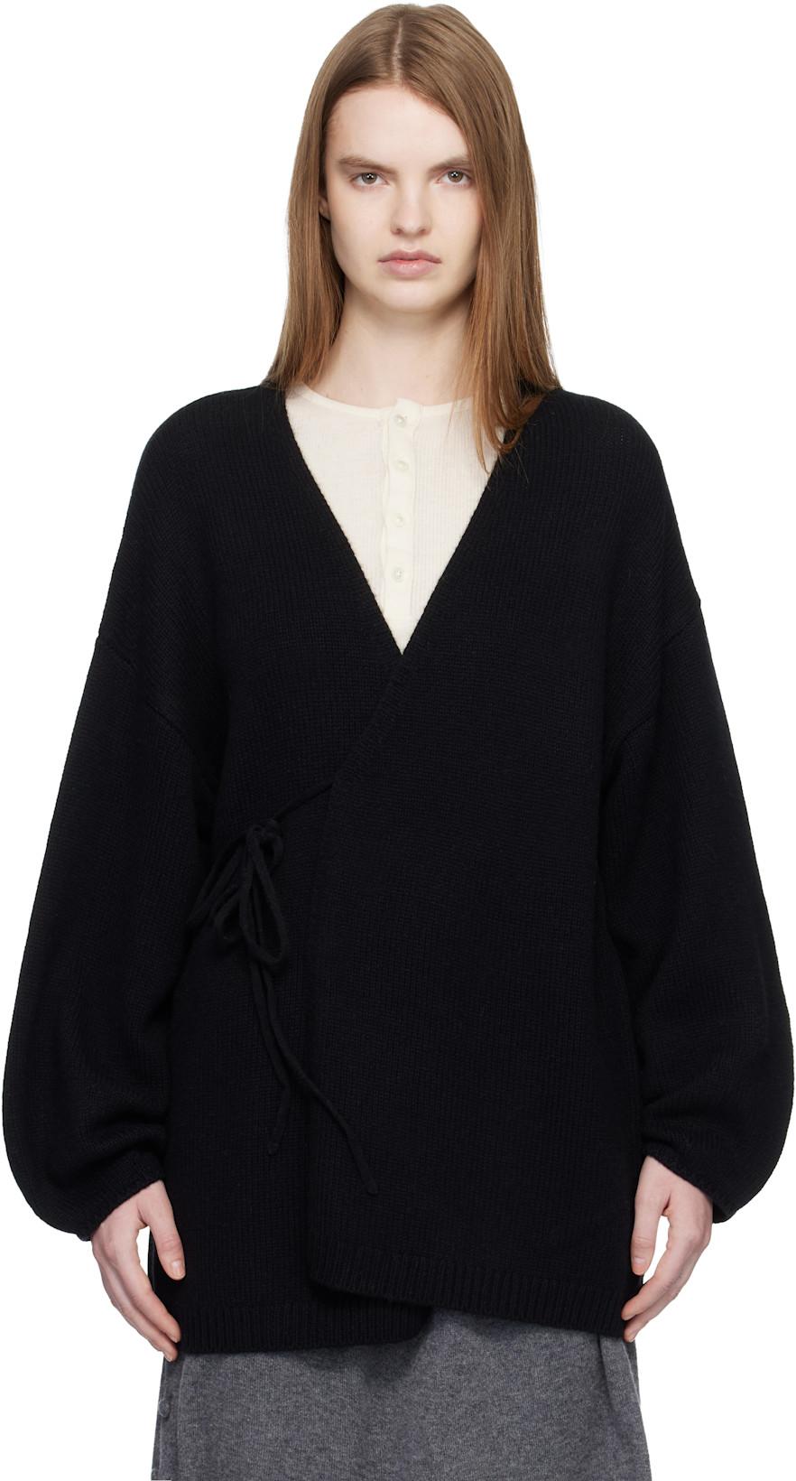 Black 'The Laurina' Cardigan by LISA YANG