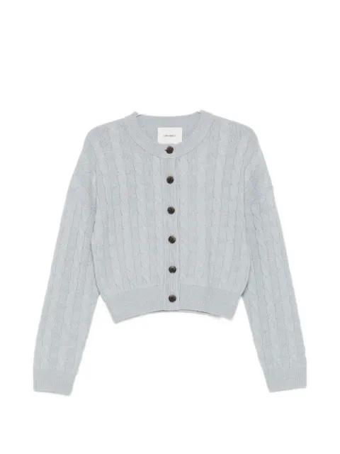 Cassie cable-knit buttoned cardigan by LISA YANG